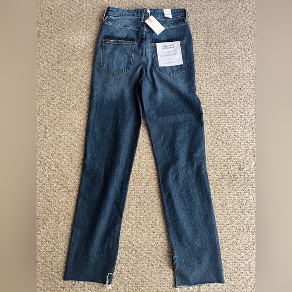 NWT Good American Good Boy Straight Denim Jean High Rise Size 4/27 - Picture 8 of 9